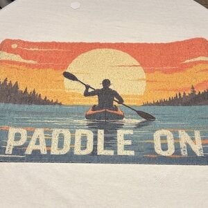 NWT, Paddle On, Doormat with Sunset Design